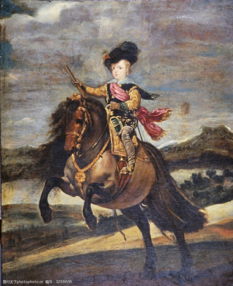 凯莉巴尔塔萨尔查尔斯王子的马术肖像
