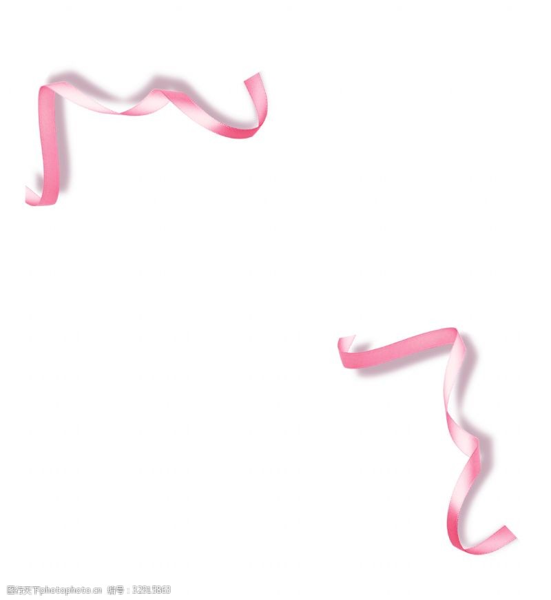 女生节粉色彩带