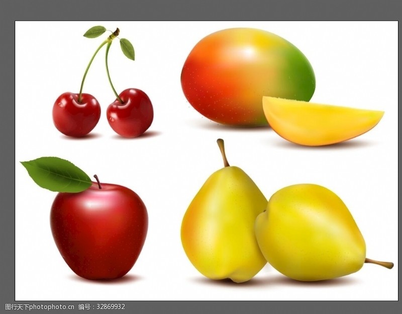韩国卡通水果水果插画