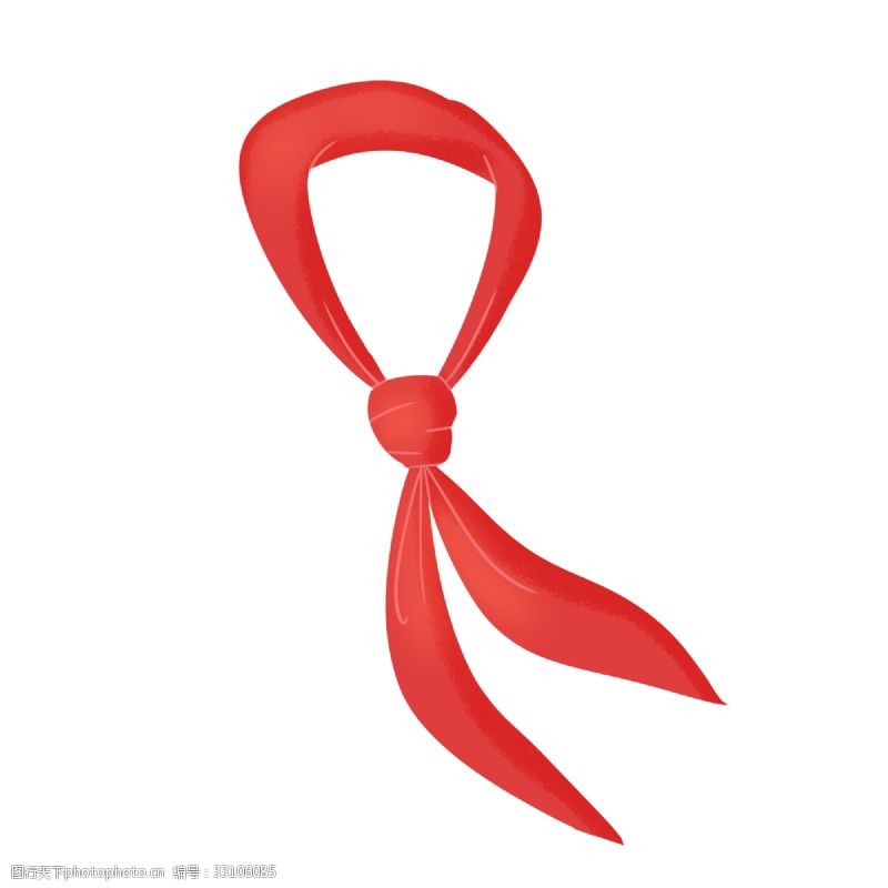 红色鲜艳六一儿童节红领巾