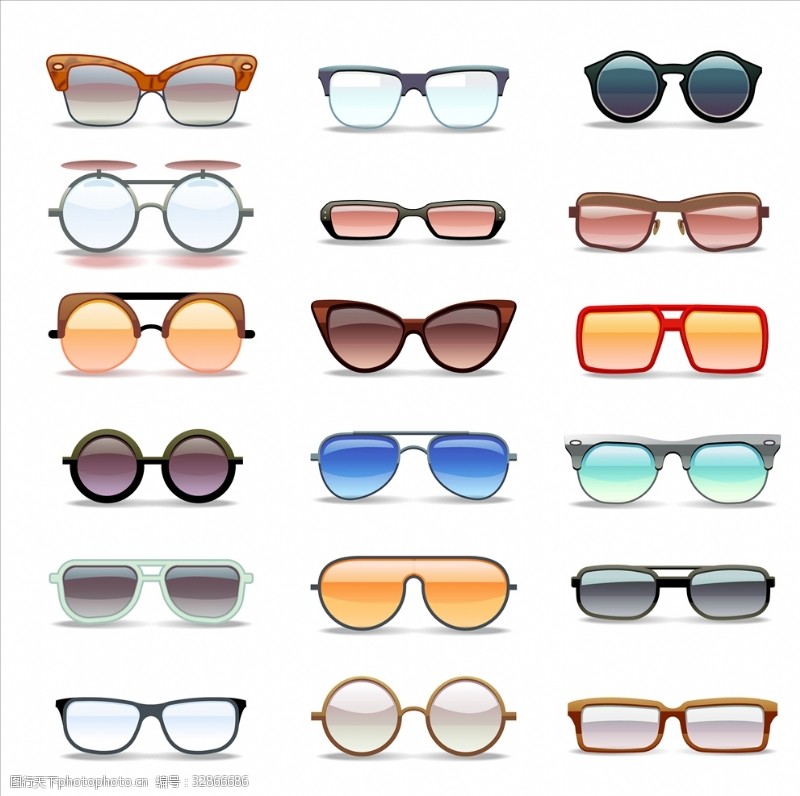 眼镜橱窗广告眼镜