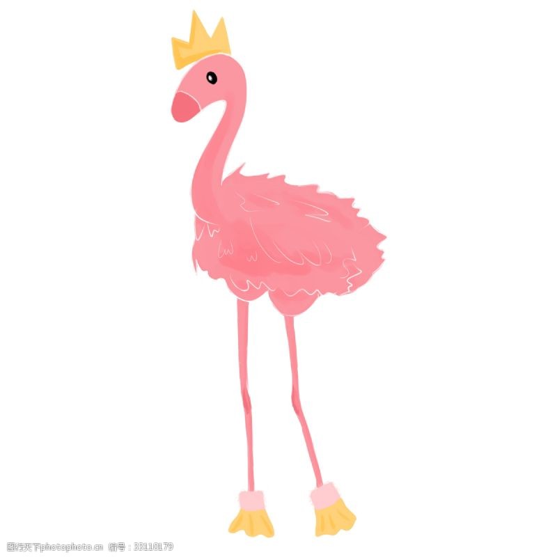 粉色火烈鸟粉色动物