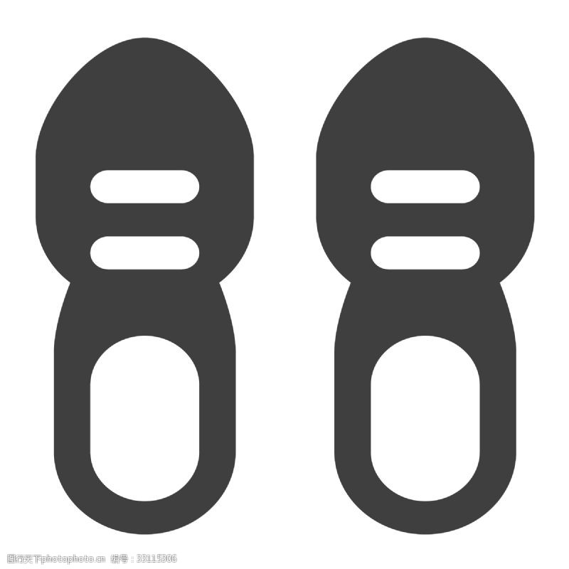 智能图标设计两个卡通鞋子