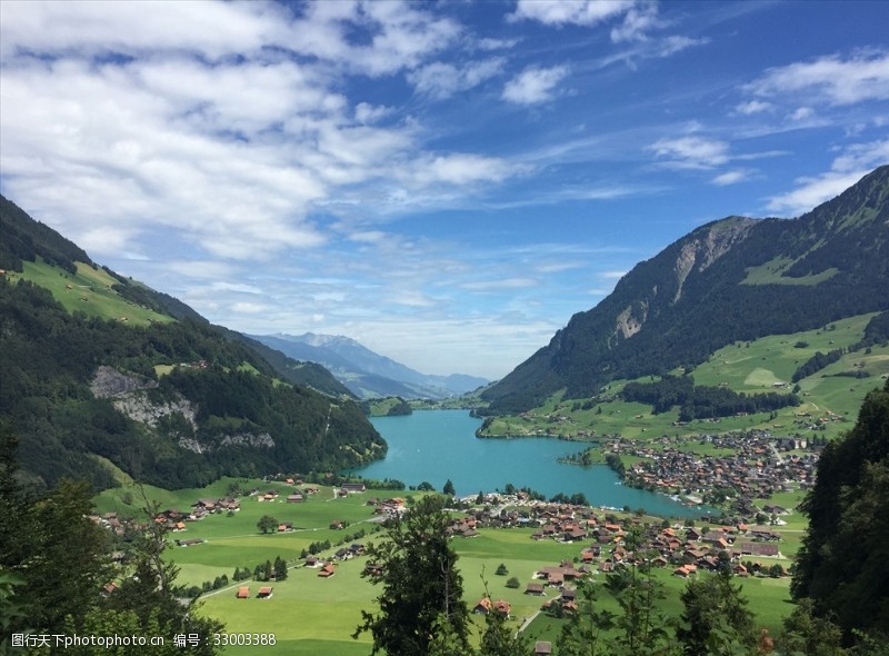 瑞士风光瑞士生活之绿水青山琥珀风光