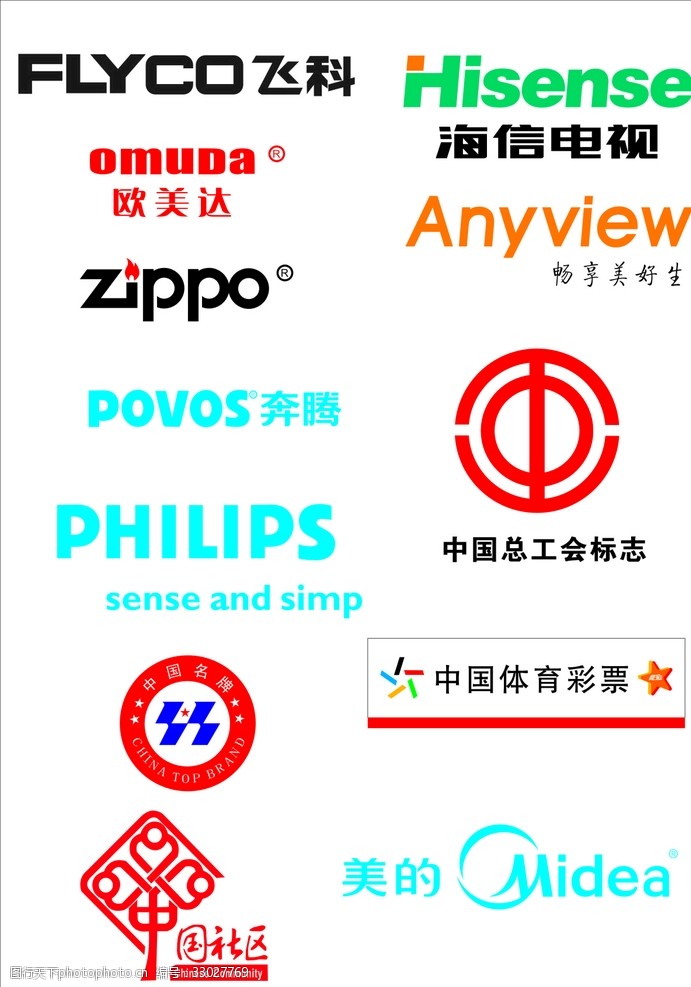 中国名牌标志标志商标