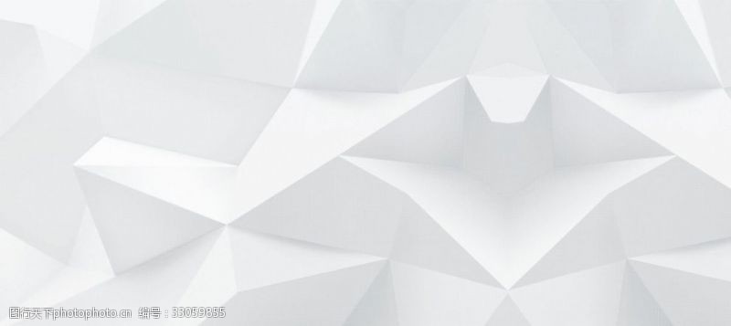 白色几何折纸背景