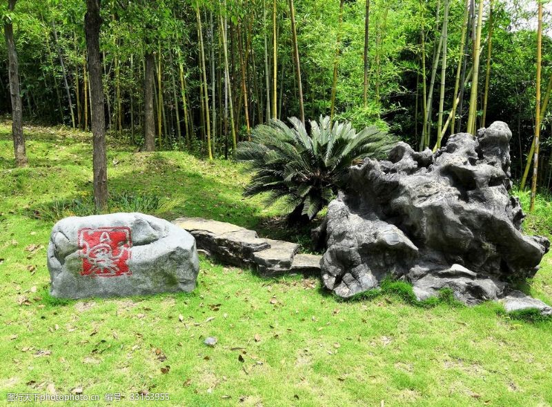 长寿湖公园景观石