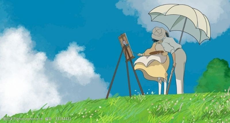 宫崎骏卡通二次元动画片美女