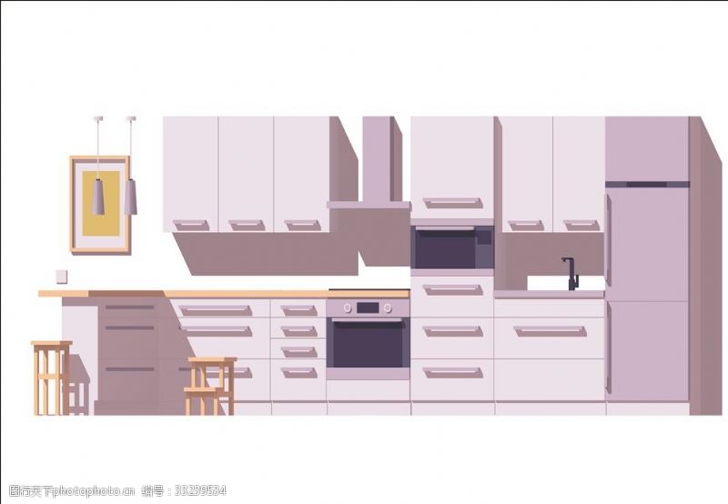 立体货架厨房设计厨柜设计