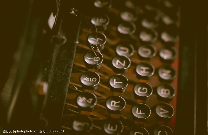 工业复古风打字机键盘