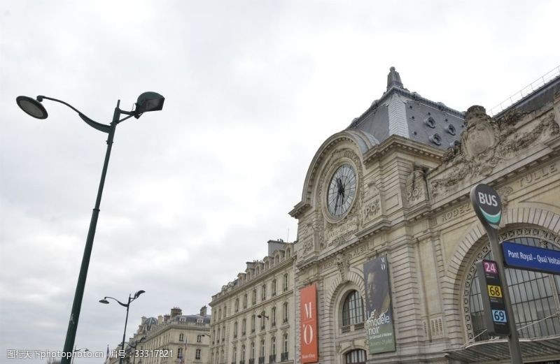 巴黎之旅奥赛博物馆的钟