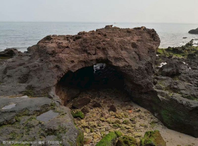 沉积岩涠州岛广西北海