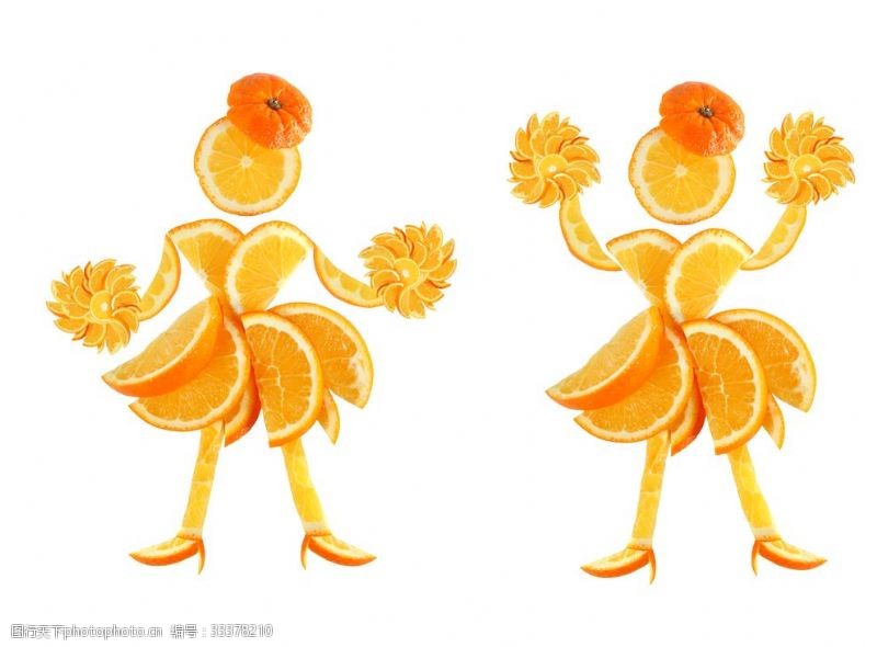 欧式印花图案橙子