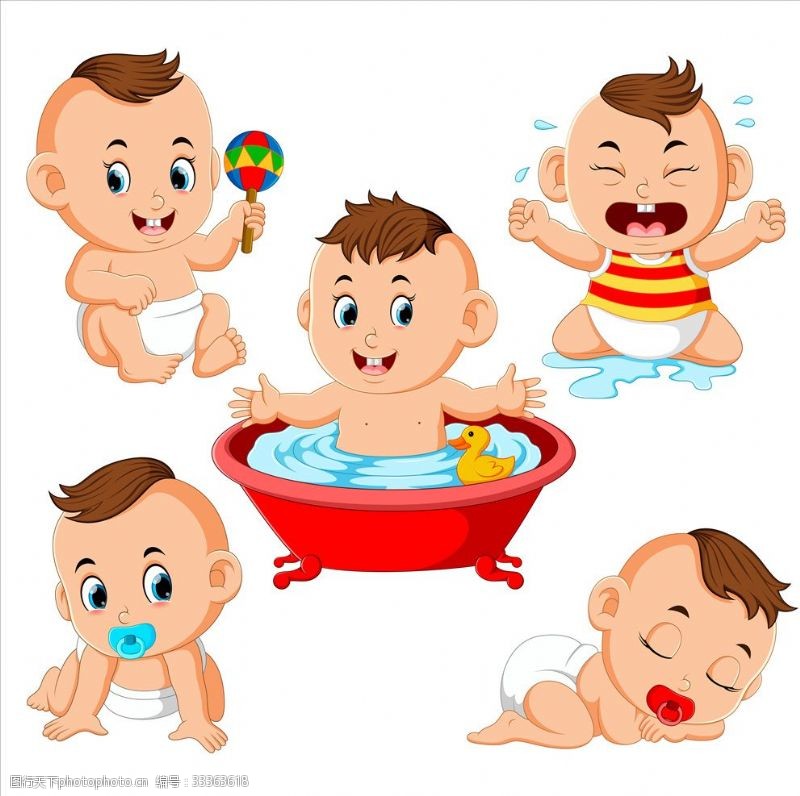 婴幼儿早教洗澡婴儿