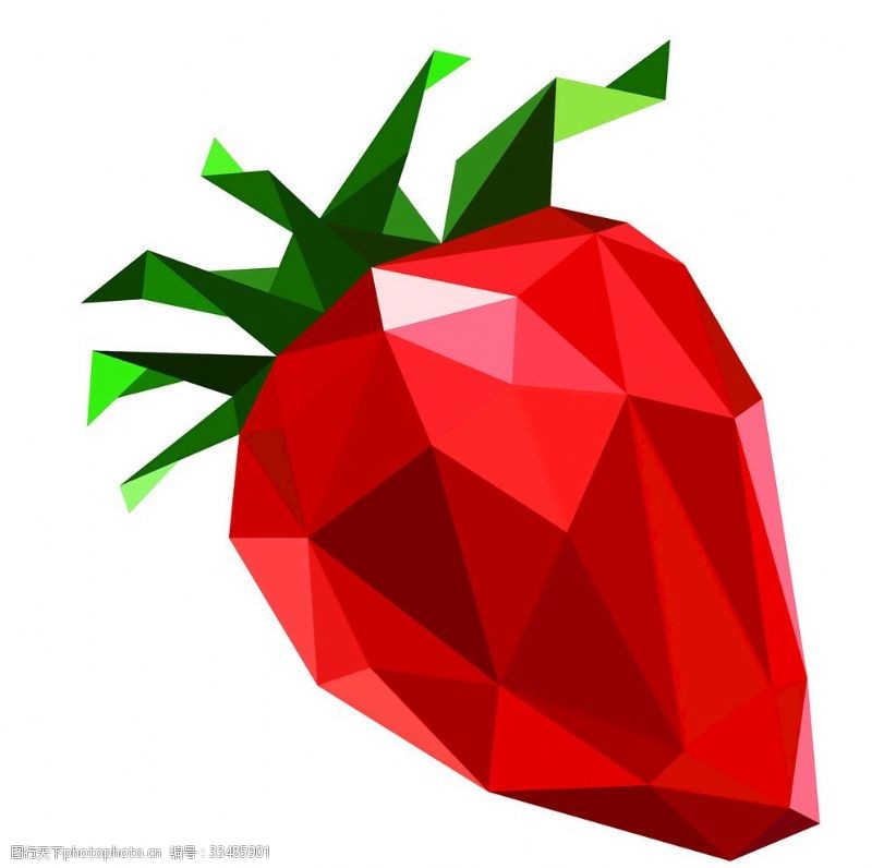 钻石草莓插画